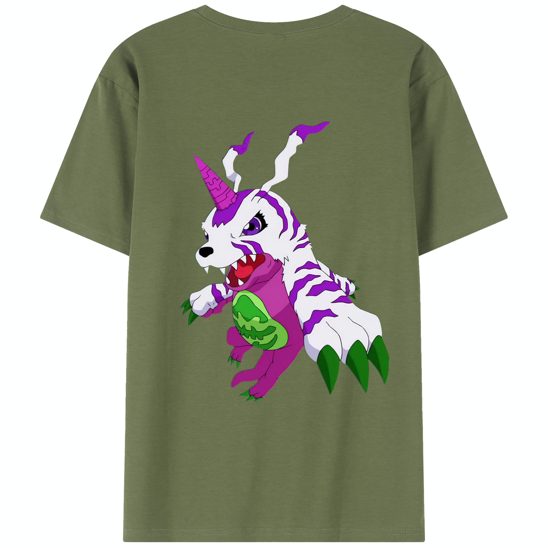 （画像用） Digimon デジタルモンスター/デジモン 綿100％半袖Tシャツ（背面プリント）